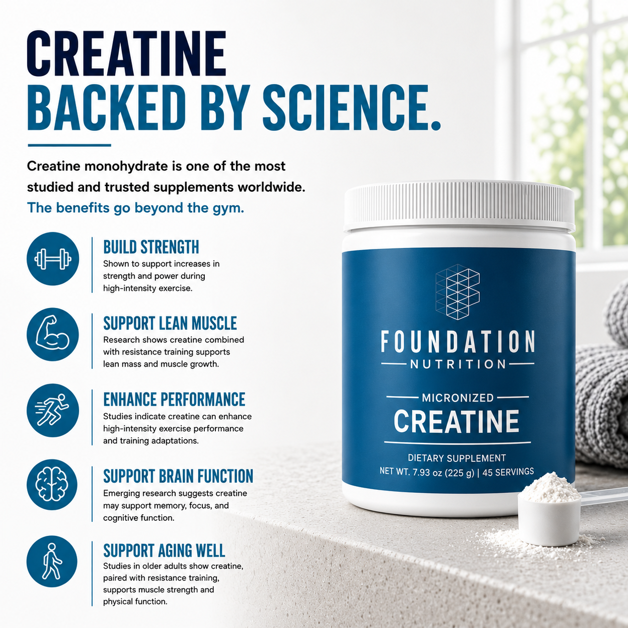 Foundation Creavitalis Micronized Creatine